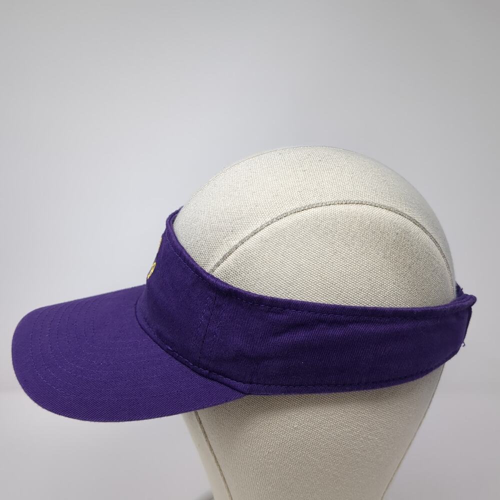 Outdoor Cap Strapback Visor Hat Solid Purple One … - image 3